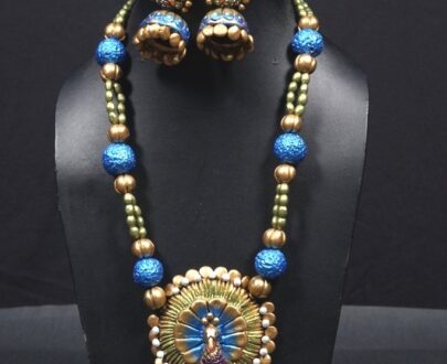 Terracotta Necklace and Earring Set