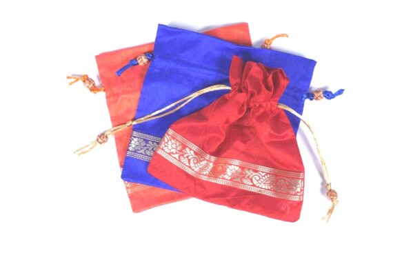 Zari Silk Potli Gift Bag