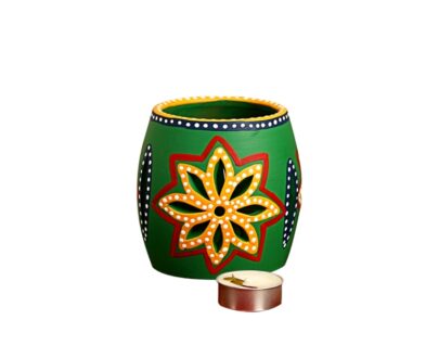 Terracotta Earthen Hand-Painted T Light Holder