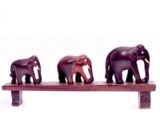 Rosewood Hand Crafted Three Elephants Bridge