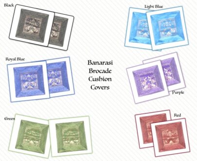 Banarasi Brocade Cushion Covers Jodi