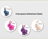 Channapatna Bobblehead Rabbits