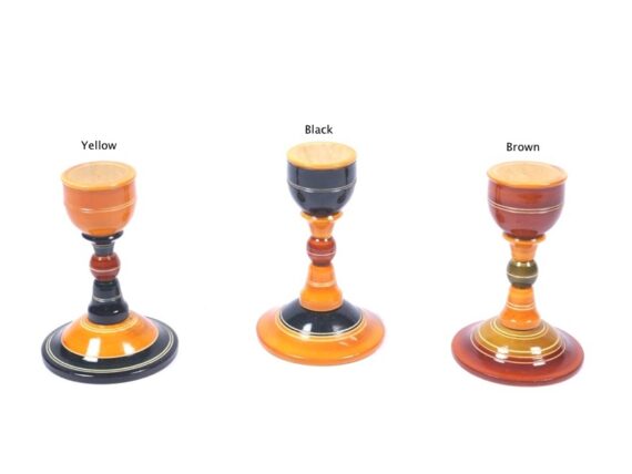 Etikoppaka Lacquered Wood Candle Stand