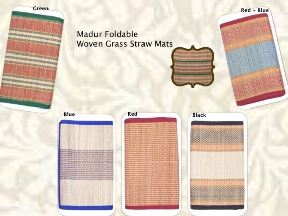 Madur foldable woven straw mats