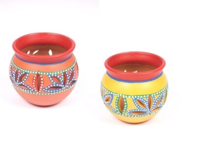 Earthen Bright T lights - Set Of 2