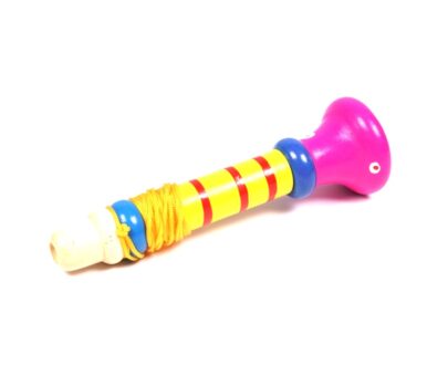 Channapatna Whistle Flute Toy in Yellow