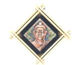 Terracotta Wood Frame - Buddha