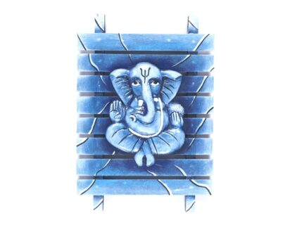 Terracotta Wood Frame - Blue Ganesha