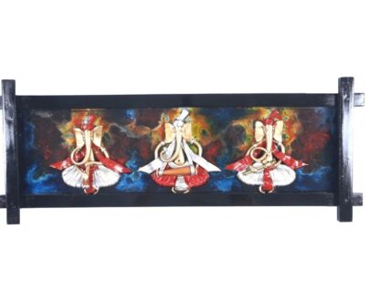 Trendy Mural Frame - Tri Ganesha With Musical Instruments