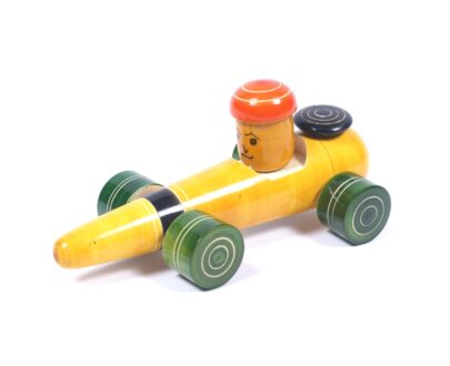 Channapatna wooden Toy Car in Yellow