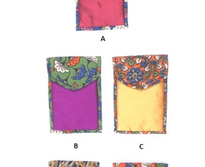 Kalamkari Silk Flap Mobile Pouch