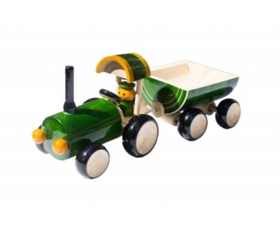 Channapatna Tractor Toy in Green