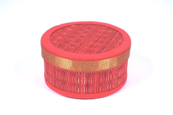 Handmade Kora Grass Round Box