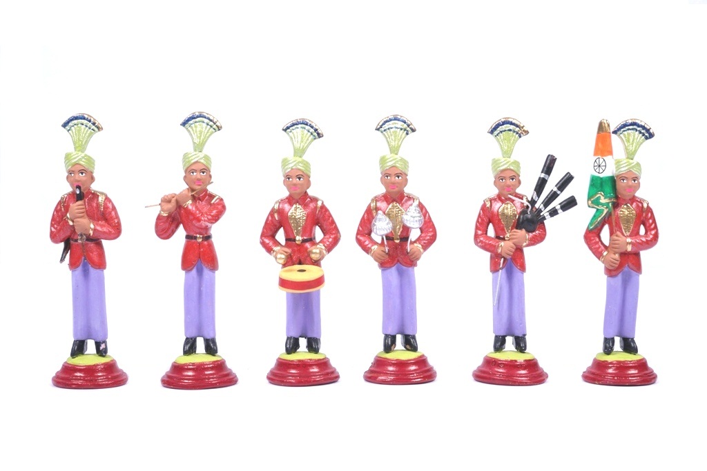 MUSIC BAND SET Navaratri Clay Doll