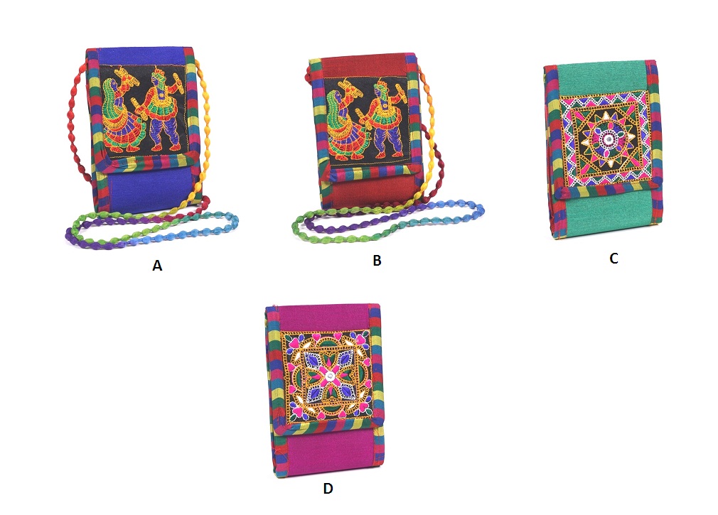 Gujarat Embroidery Mobile Cross Body Sling Bag