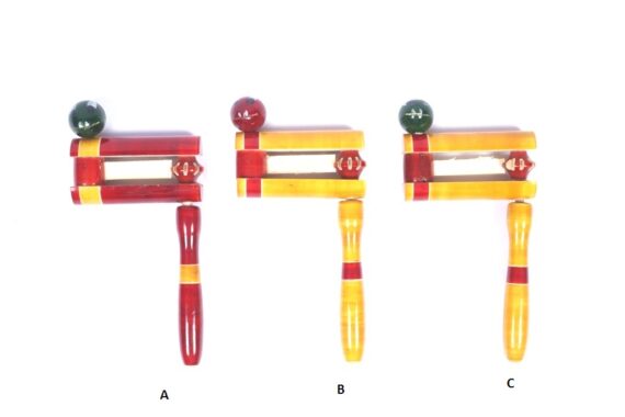 Channapatna Toys Wooden Rotating Rattle Toys (Each)
