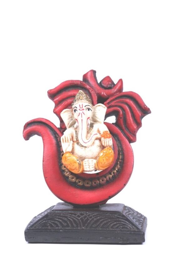 OM GANESHA IDOL - SMALL RED